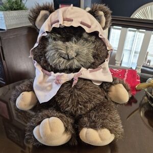 Vintage 1984 Kenner 'The Ewok' Plush – Brown Furry Collectible